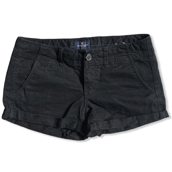 American Eagle Outfitters Pants - AEO Black Stretch Shortie Short